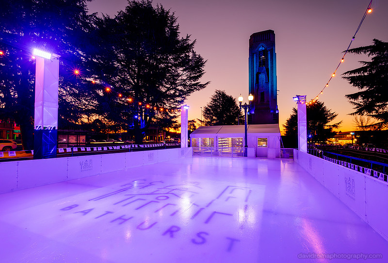 Bathurst Ice Rink sunset
