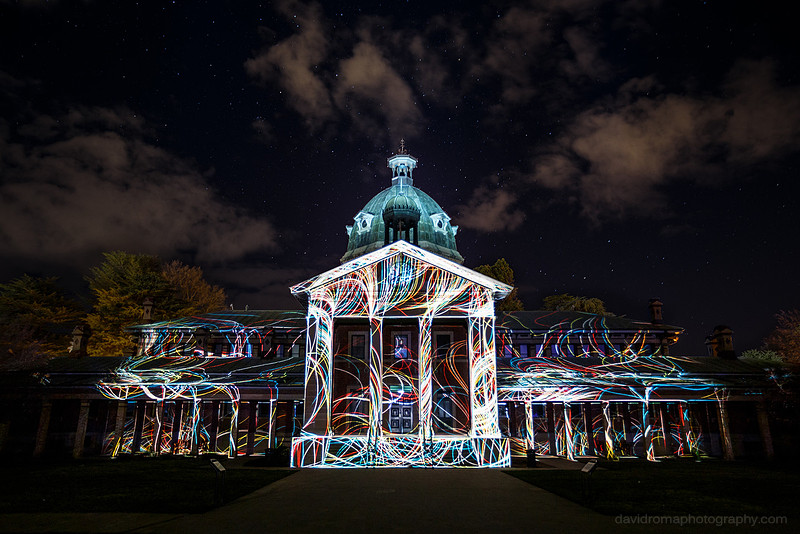 Swirls - Court House projection