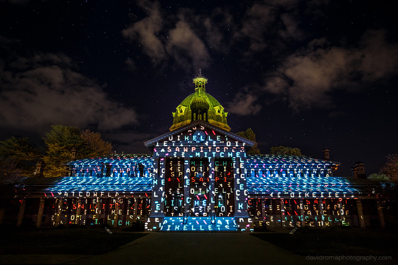 letters - Court House projection