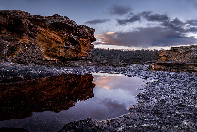 Sunset on Newnes State Forest