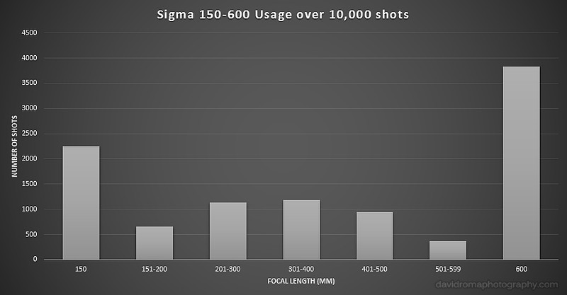 Sigma 150-600mm usage over 10000 shots