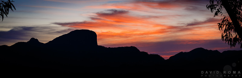 Warrumbungles silhouette - NSW, Australia