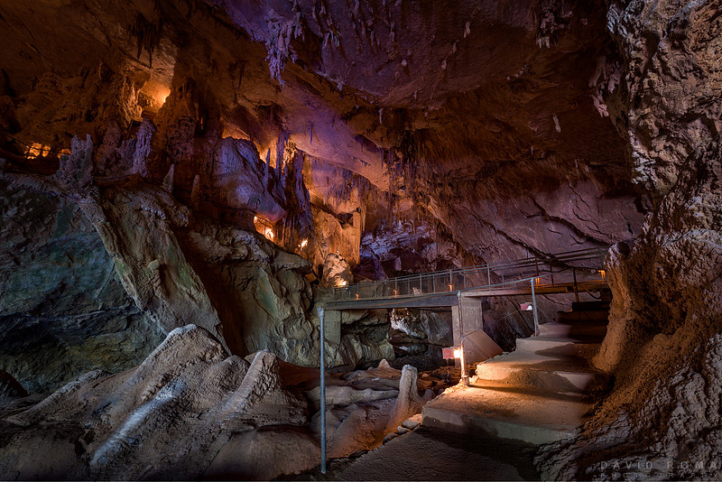 entering the caves