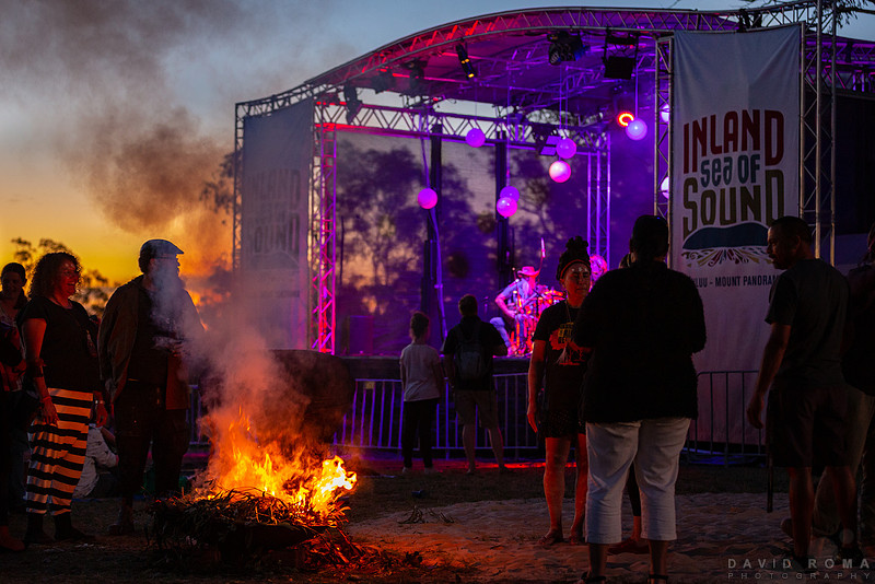 Inland sea of Sound 2018 fire stage