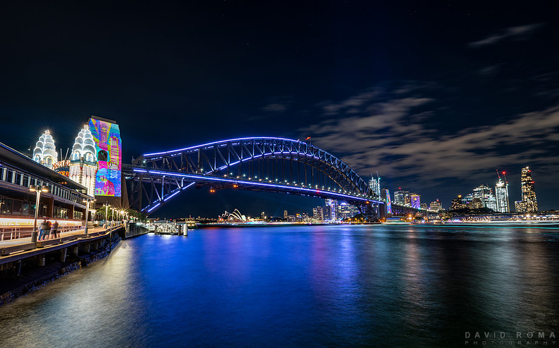 Vivid Harbour Bridge